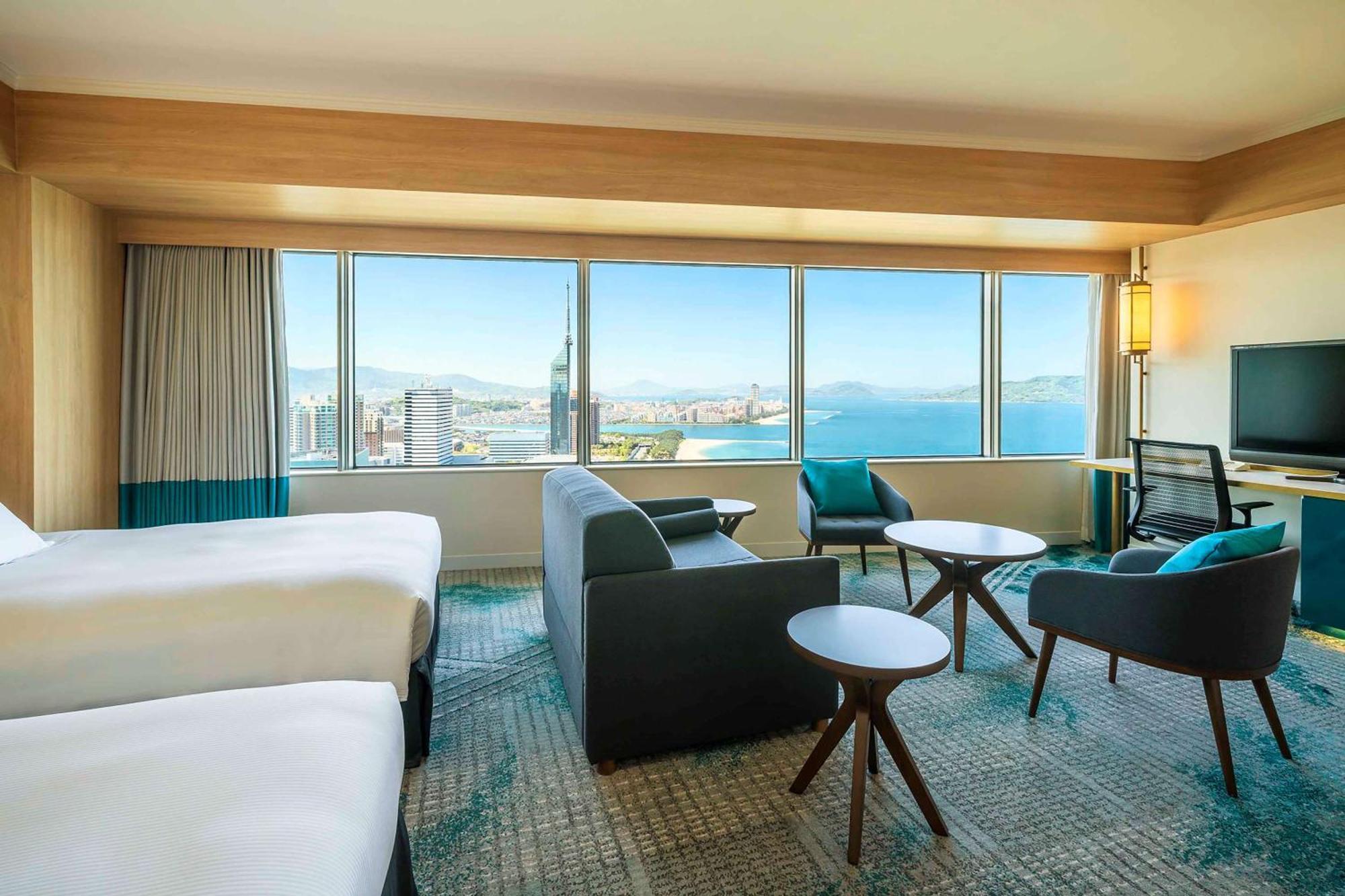 Hilton Fukuoka Sea Hawk Otel Dış mekan fotoğraf