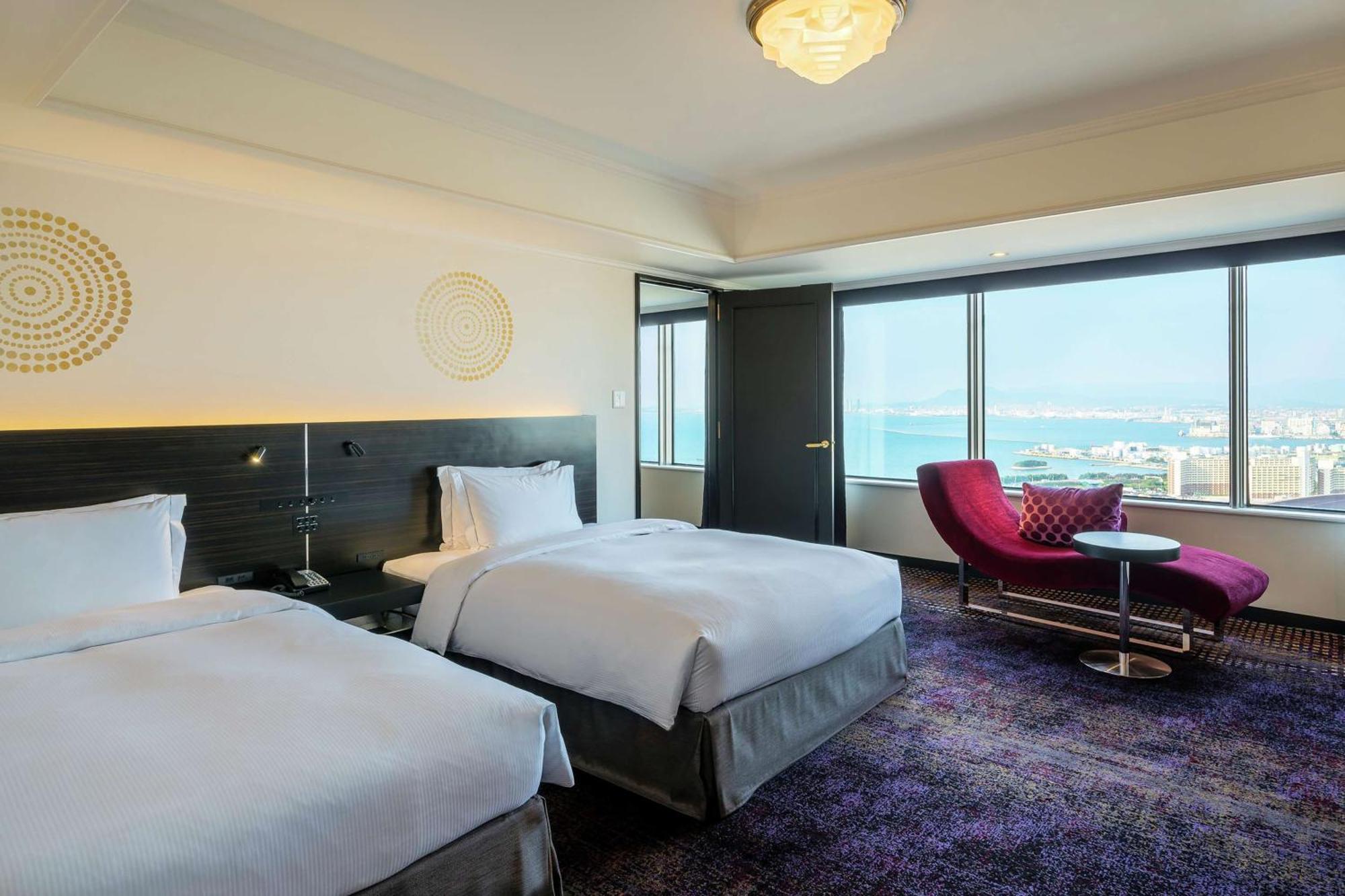Hilton Fukuoka Sea Hawk Otel Dış mekan fotoğraf